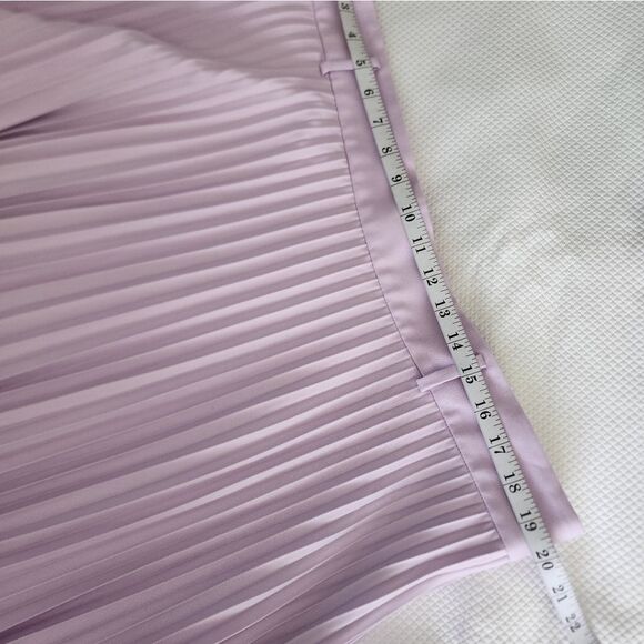 Ann Taylor Purple Midi Pleated Skirt - Picture 7 of 12